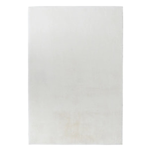 Tapis fausse fourrure Couka blanc 90x60cm