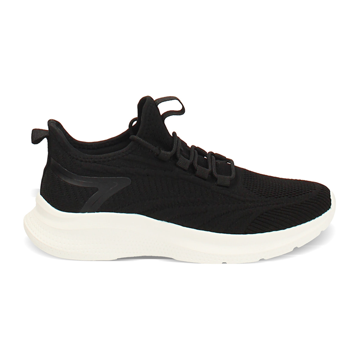 Slip on donna nera in tessuto