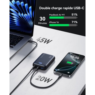 Batterie externe INIU 20000 mAh 65W Leopard Power