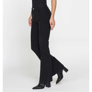 PANTALONE A ZAMPA STILE WESTERN IN MOLESKIN STRETCH 10oz