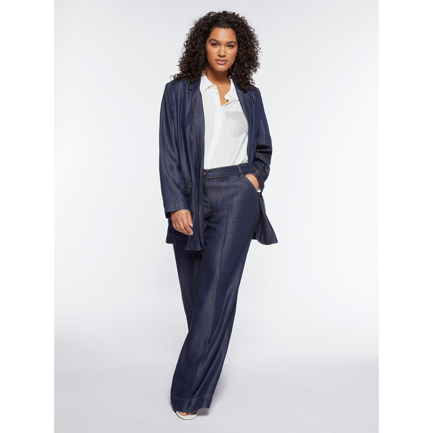 Fiorella Rubino - Blazer in tencel - Blu