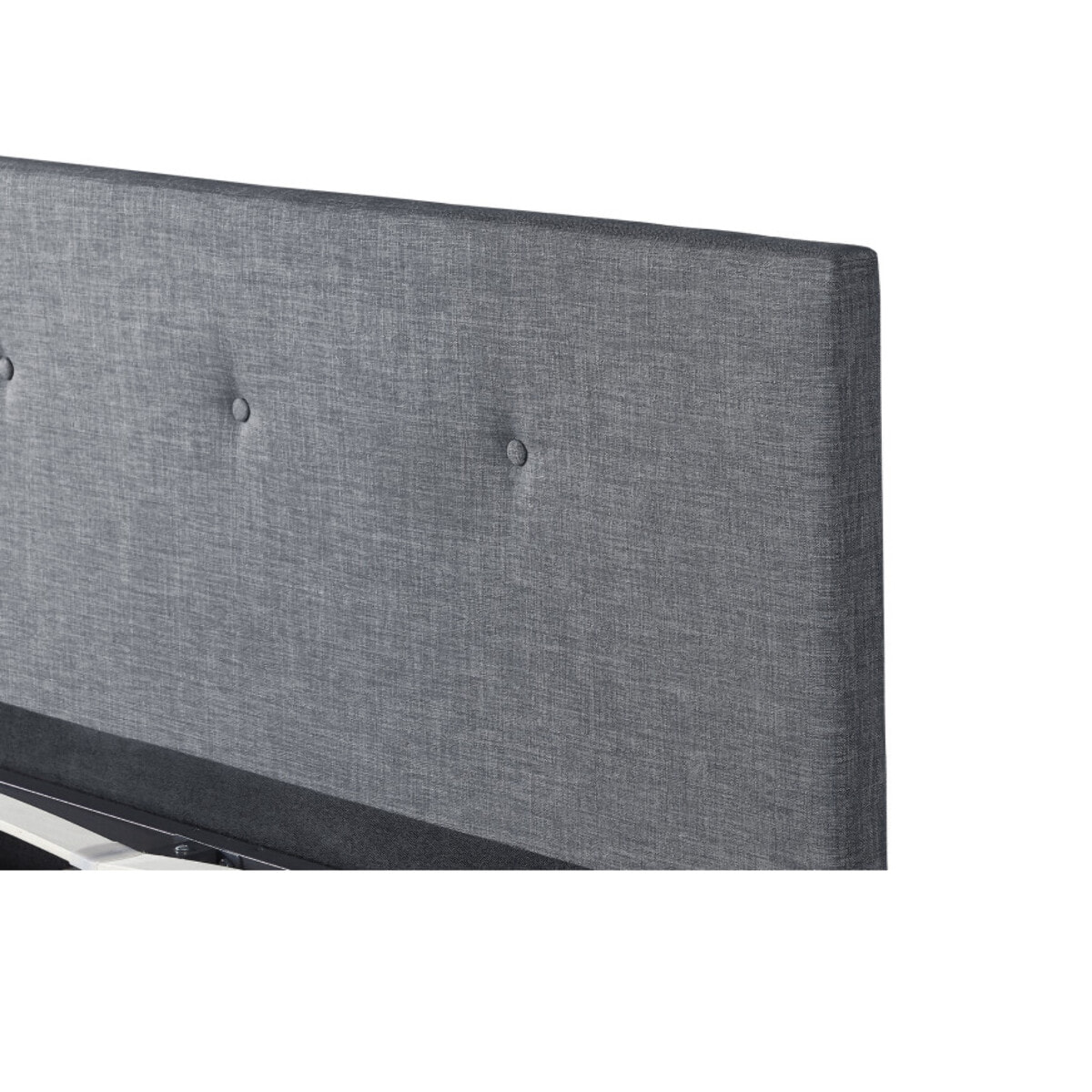 Lit coffre Mala tissu gris