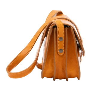 Borsa a tracolla da donna - Modello False - 100% pelle - 22.0 x 16.0 x 9.5 cm