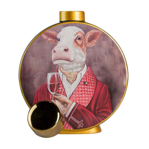 Tibor Cerámica Vaca 23x8x28 Cm