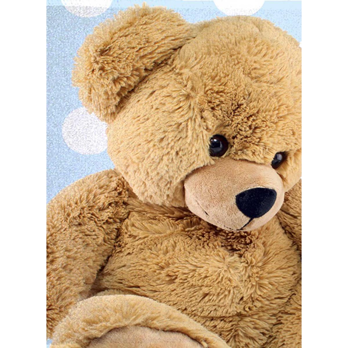 Tapis enfant SUPER DOUX, Ours bleu