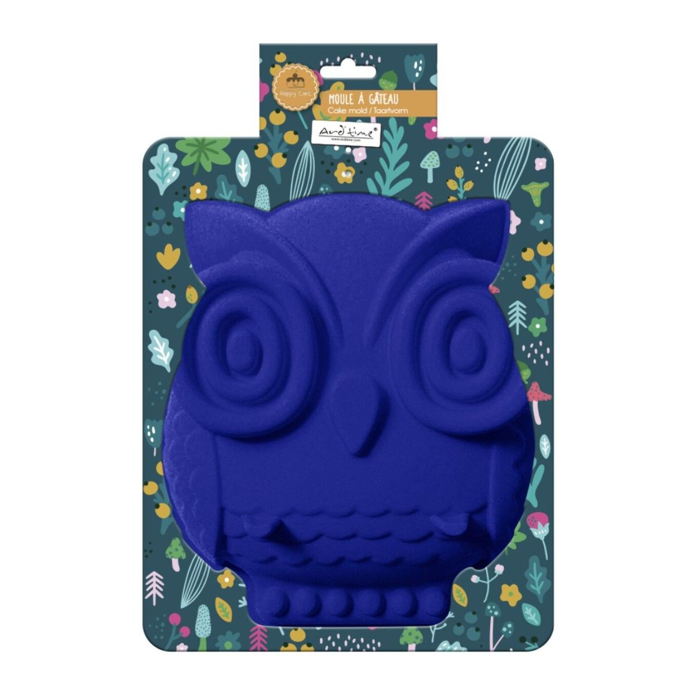 Moule à gâteau en silicone forme Hibou, Happy Cake