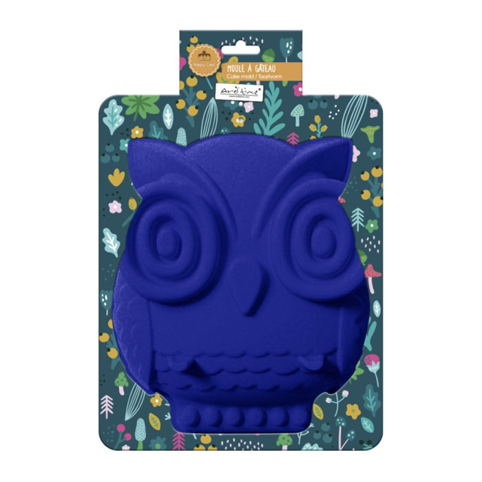 Moule à gâteau en silicone forme Hibou, Happy Cake
