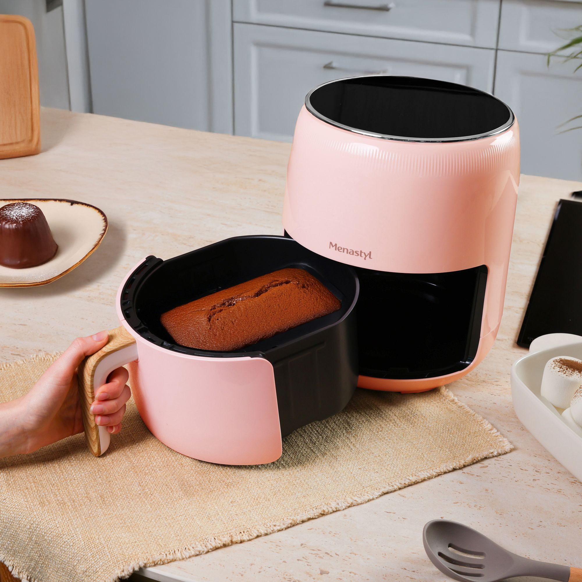 Friteuse sans huile 4,5L rose COLORAMA