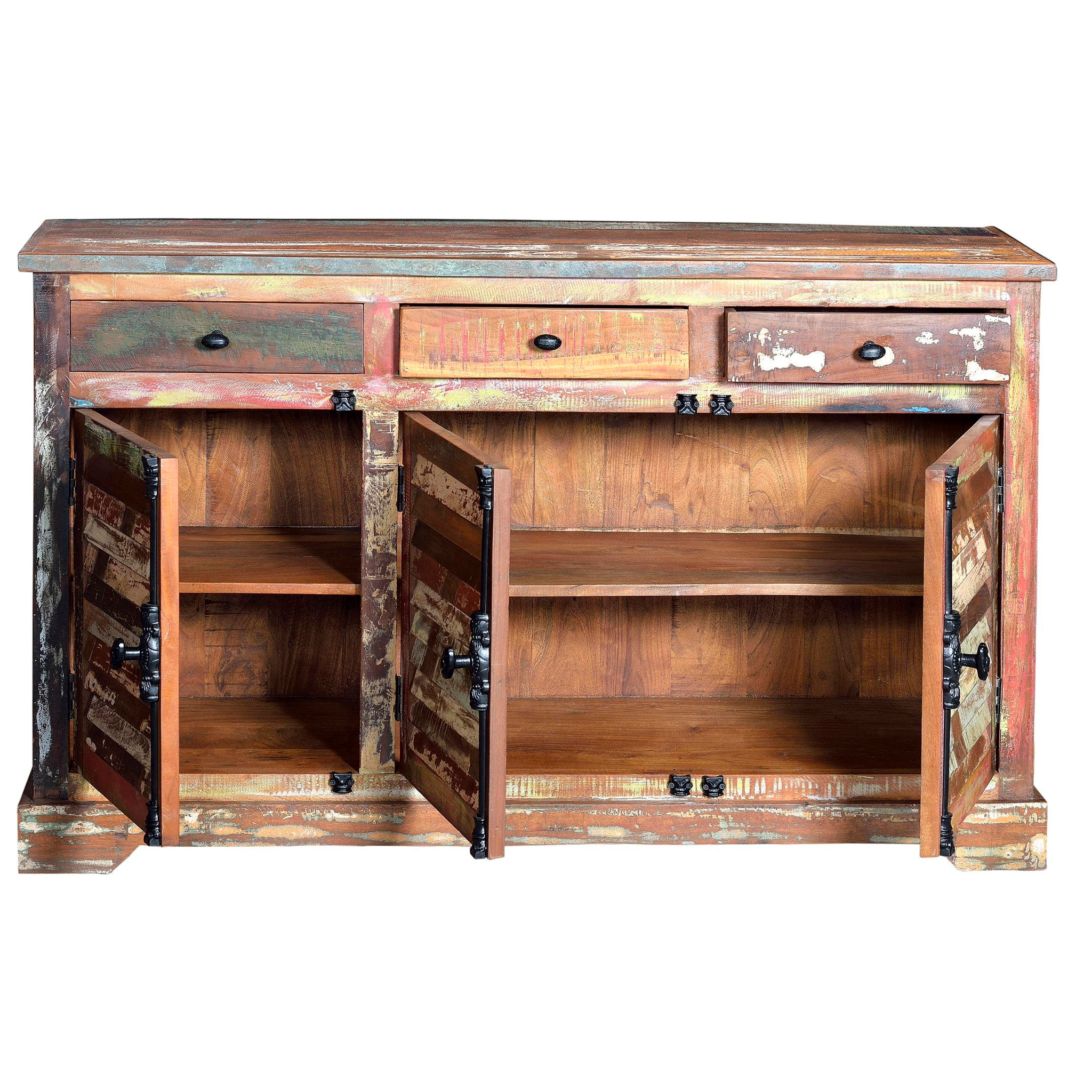 Aparador de Madera Reciclada Estilo Vintage Moderno