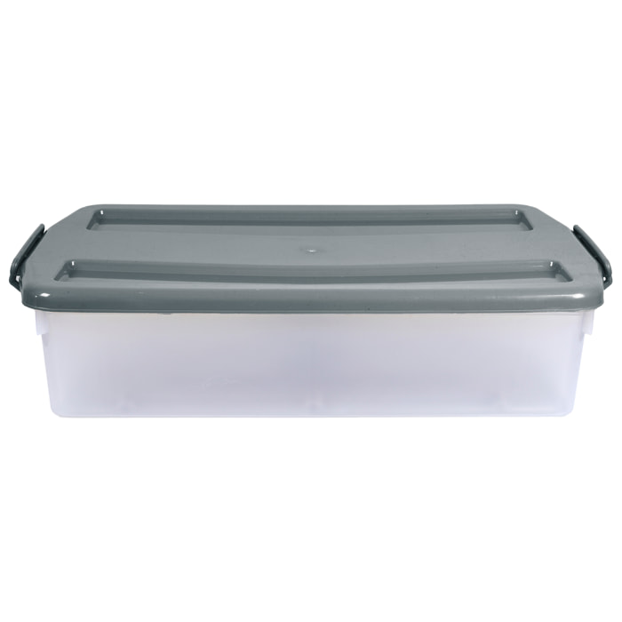 Boite De Rangement Plastique Dessous De Lit 45l