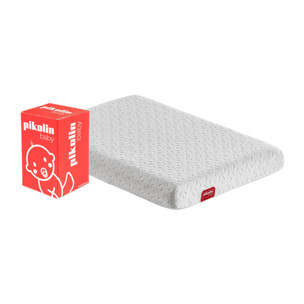 Colchón de Cuna Espuma + Visco | 8cm de altura |OEKOTEX | Funda Extraíble y Lavable | Baby