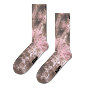 Calcetines tie-dye marron y rosa