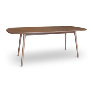 Table rectangulaire en bois foncé 200cm CALLAO