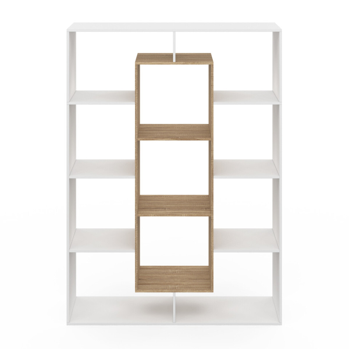 Etagère bibliothèque Paulette bois et blanc