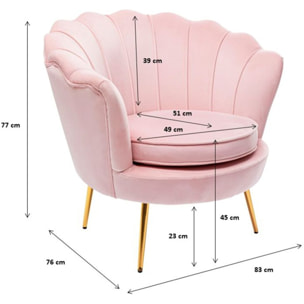 Fauteuil Water Lily Flower Fever jaune Kare Design