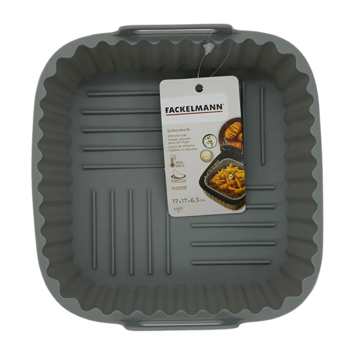 Moule pour air fryer carré en silicone Fackelmann