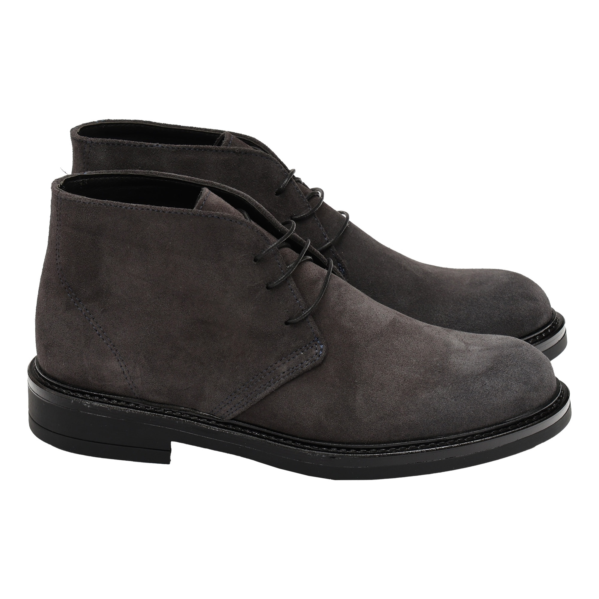 Polacchine stringate in camoscio