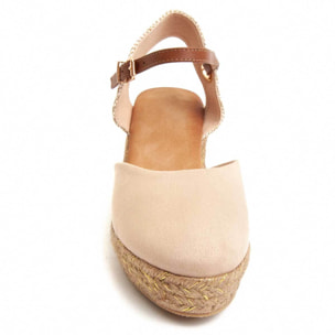 Alpargatas de cuña - Beige - Altura: 6 cm