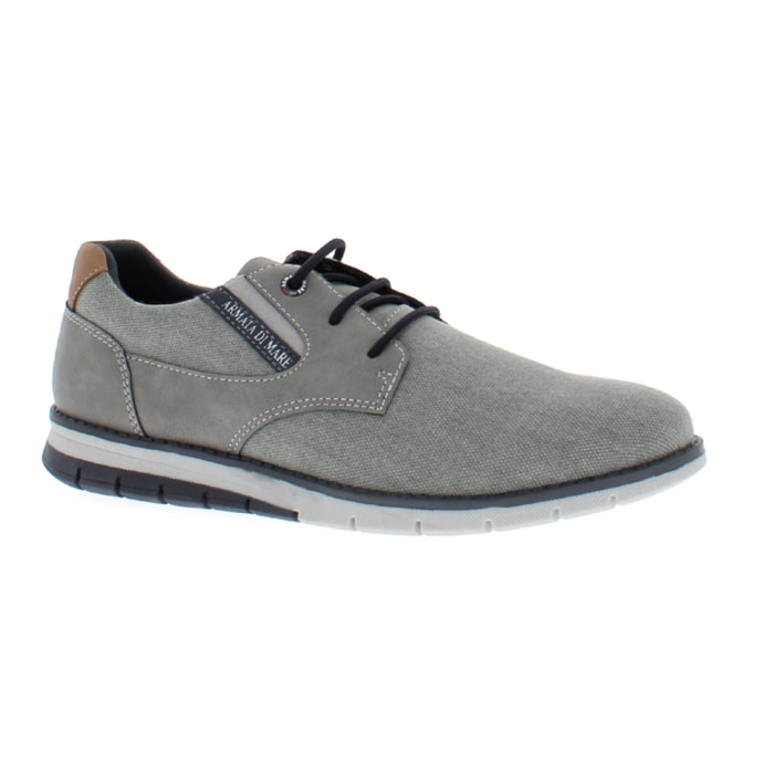 Armata di Mare Scarpe Uomo Scarponcino Casual Stringate con Soletta Rimovibile in Memory Foam AMU S24L509 Grey