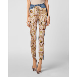 PHILIPP PLEIN Jegging de cintura alta NEW BAROQUE