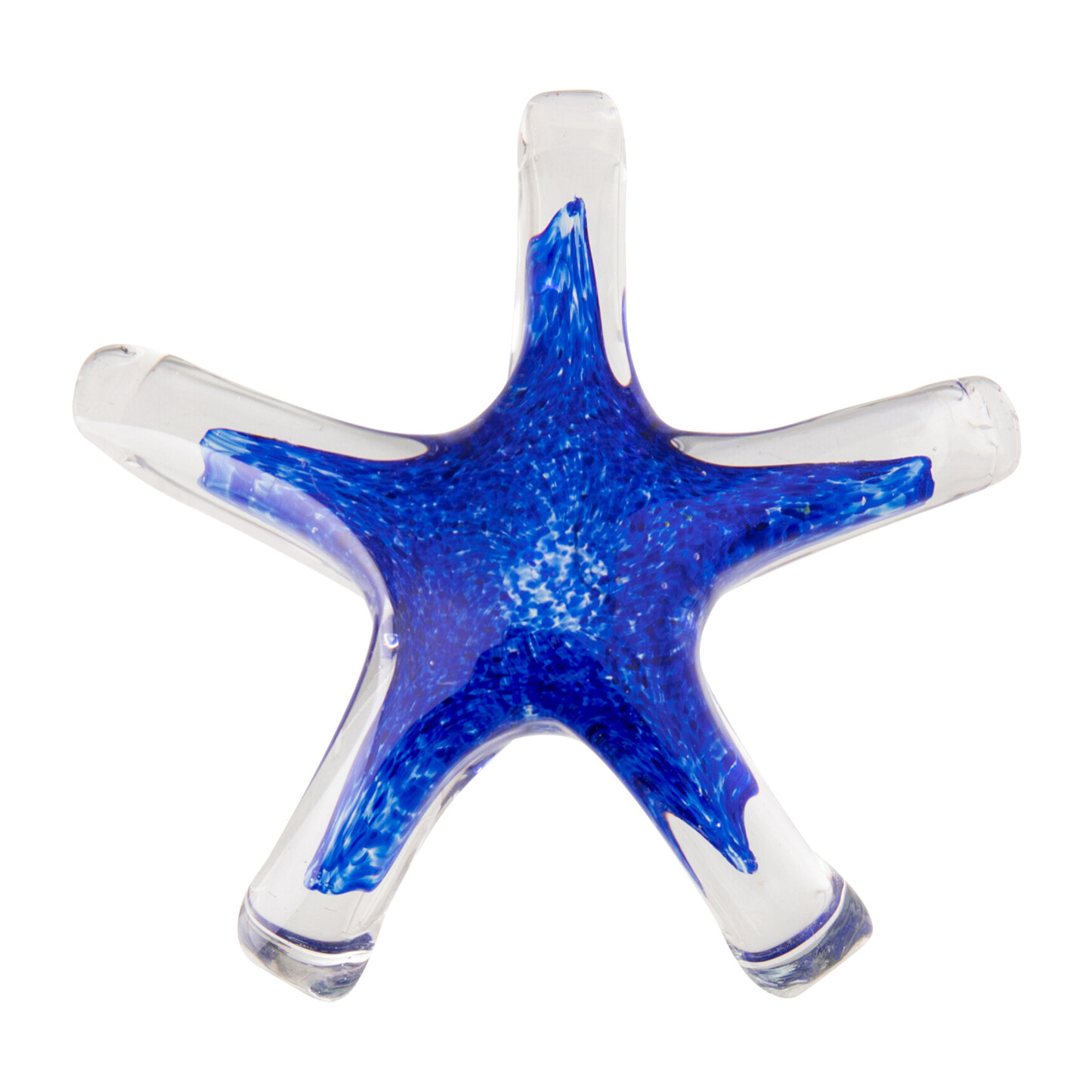 J-Line Presse-papier Seastar - verre - bleu