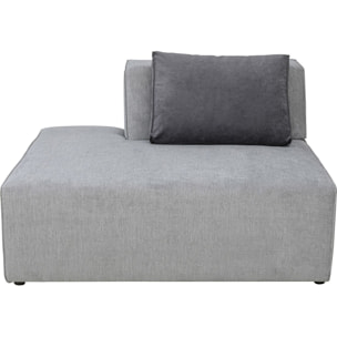 Méridienne canapé Infinity gris Kare Design