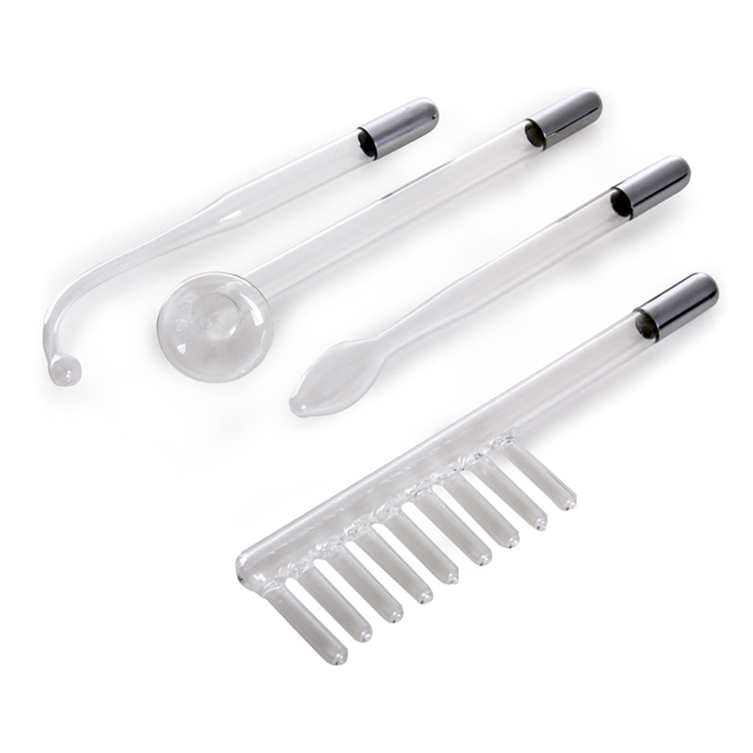 Electroterapia de alta frecuencia, instrumento de belleza portátil. Incluye 4 cabezales.