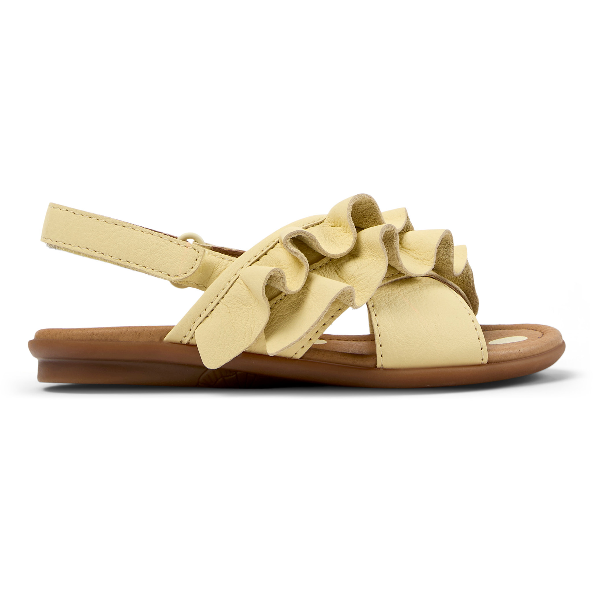Sandalias - CAMPER Right Kids Twins - Amarillo - Cuero liso