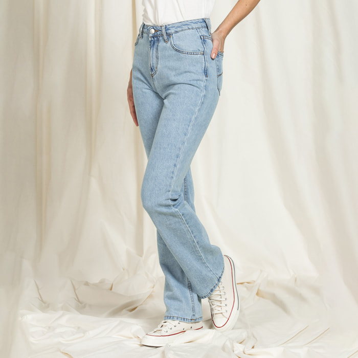 JEANS DONNA MODELLO REPLICA 5 TASCHE IN DENIM 13oz