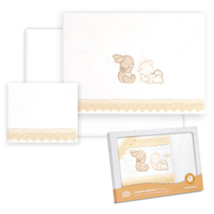Triptico Coche Oso Tumbado Conejito Bco/Beig