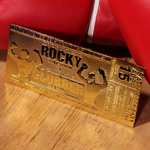 Rocky 3 Replica Biglietto del Campionato Mondiale Dei Pesi Massimi (Placcato in Oro) Fanattik