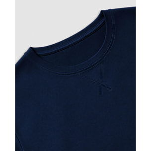 Pigiama lungo in cotone a quadri jairo blu navy
