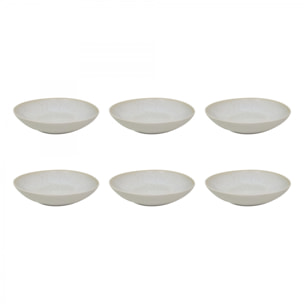 Lot de 6 assiettes creuses, NUAGE