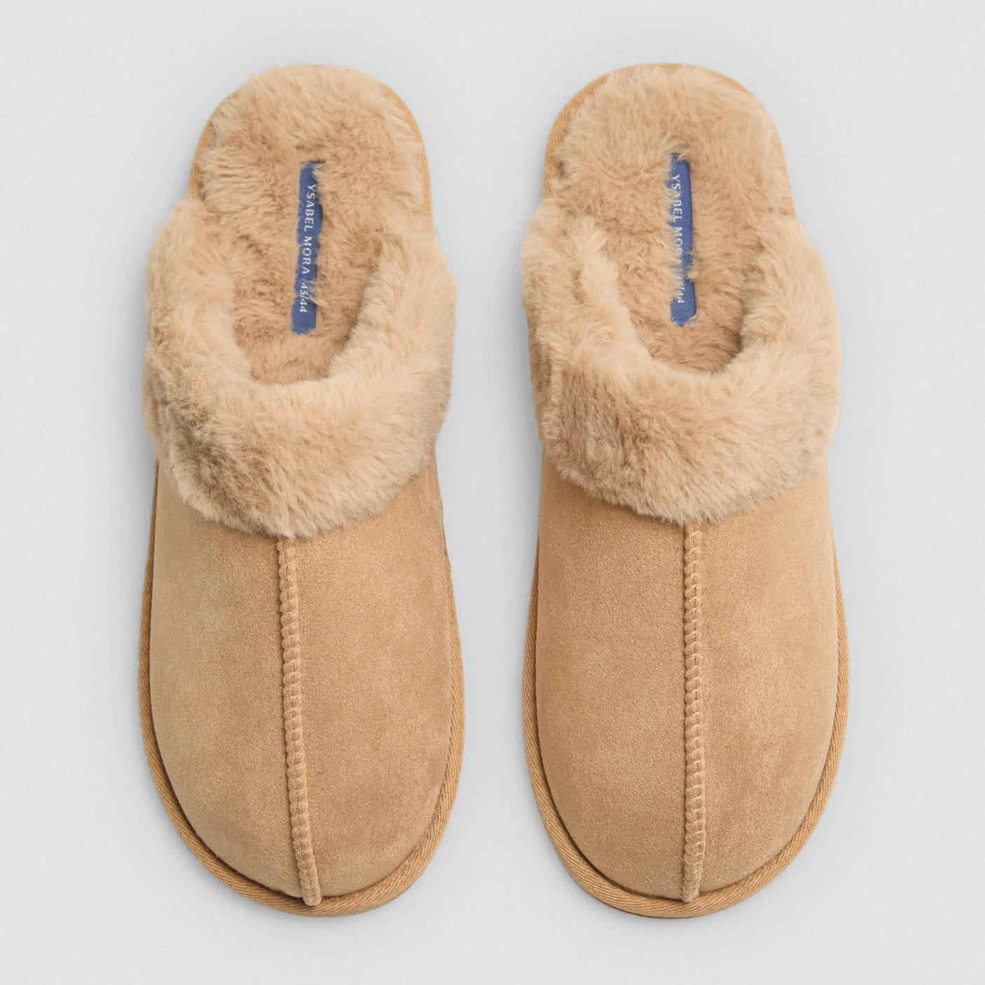 Pantofole basicohe con pelliccia