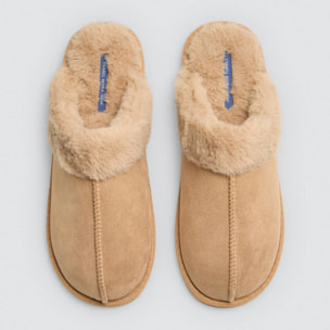 Pantofole basicohe con pelliccia