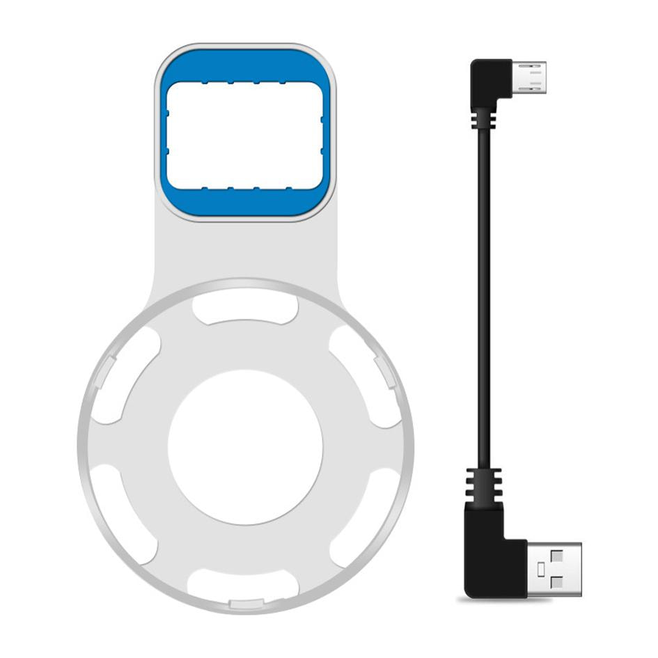 Soporte de pared minimalista para Amazon Echo Dot (Gen 2) con cable incorporado