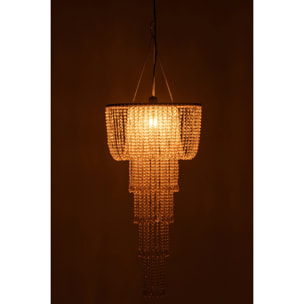 J-Line abat-jour chandelier perles - doré - small