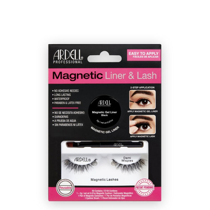Eye-Liner + Faux-Cils Magnétiques - Kit Demi Wispies Noir