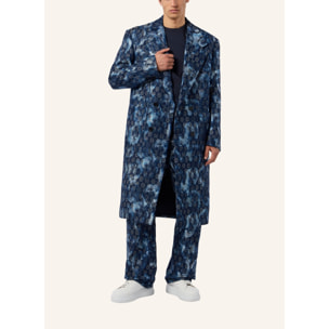 PHILIPP PLEIN Jacquard Denim Coat Monogram