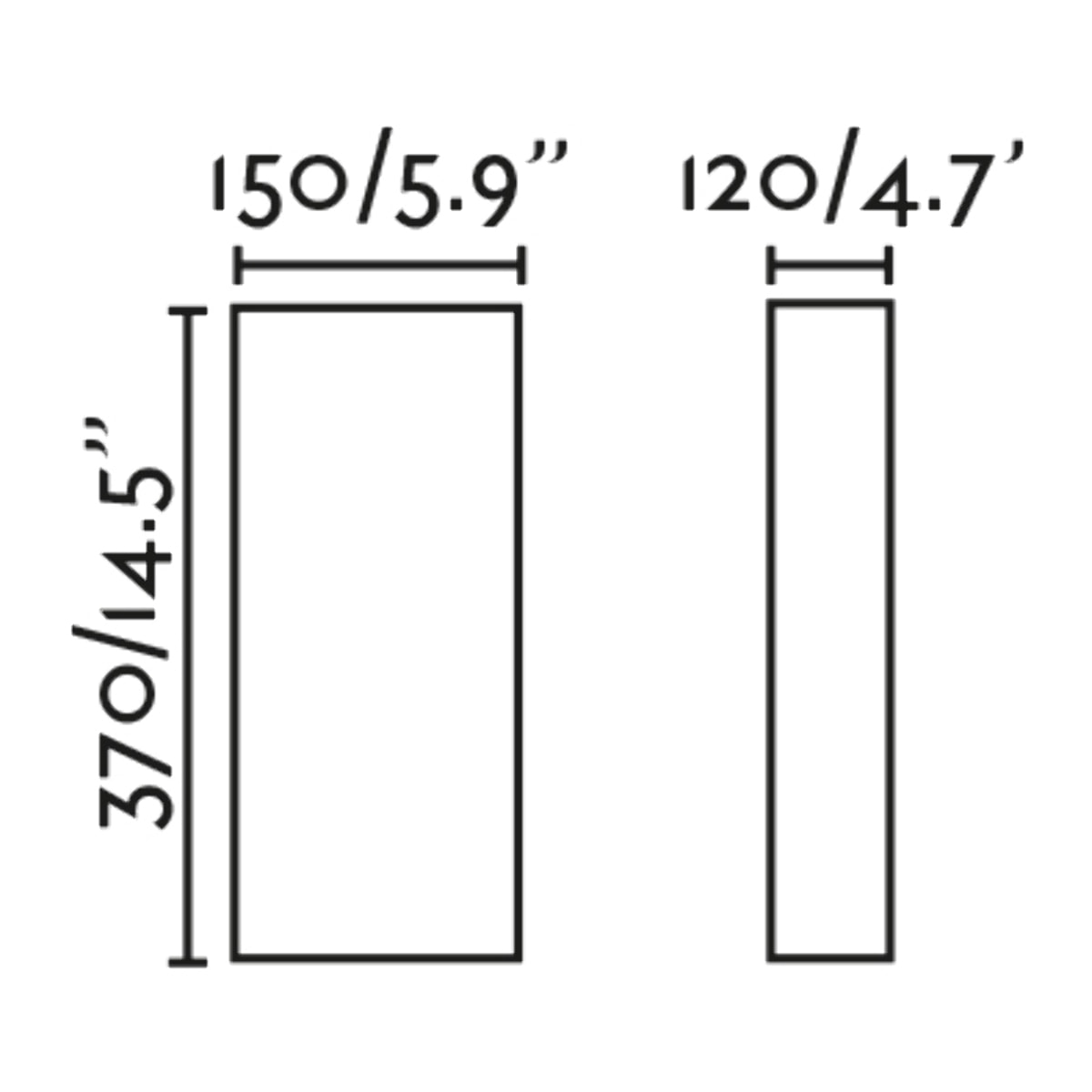 OTTON R Lámpara aplique lino redondo vertical 2L