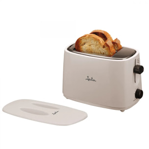 Tostadora JATA TT331 con dos ranuras anchas. 6 niveles de tostado. Con tapa