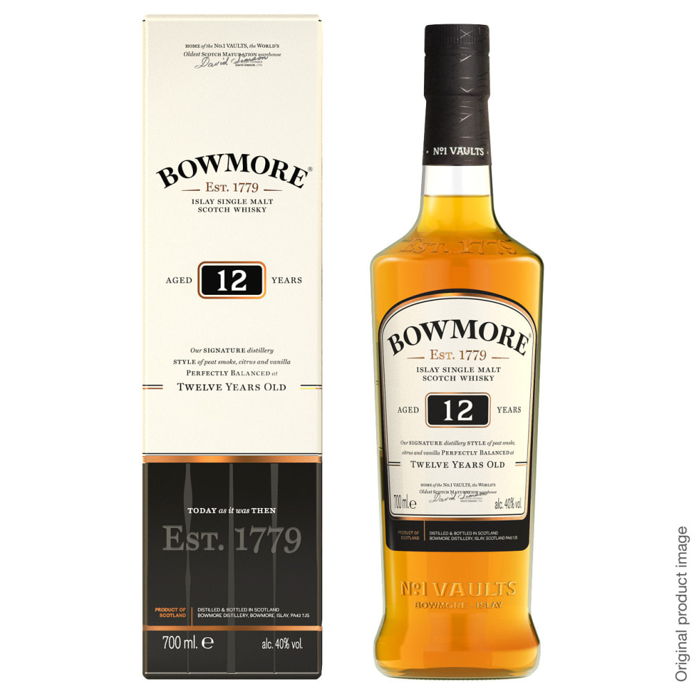 Bowmore 12 ans Islay Single Malt Tourbé Écossais| 40% vol | 70cl