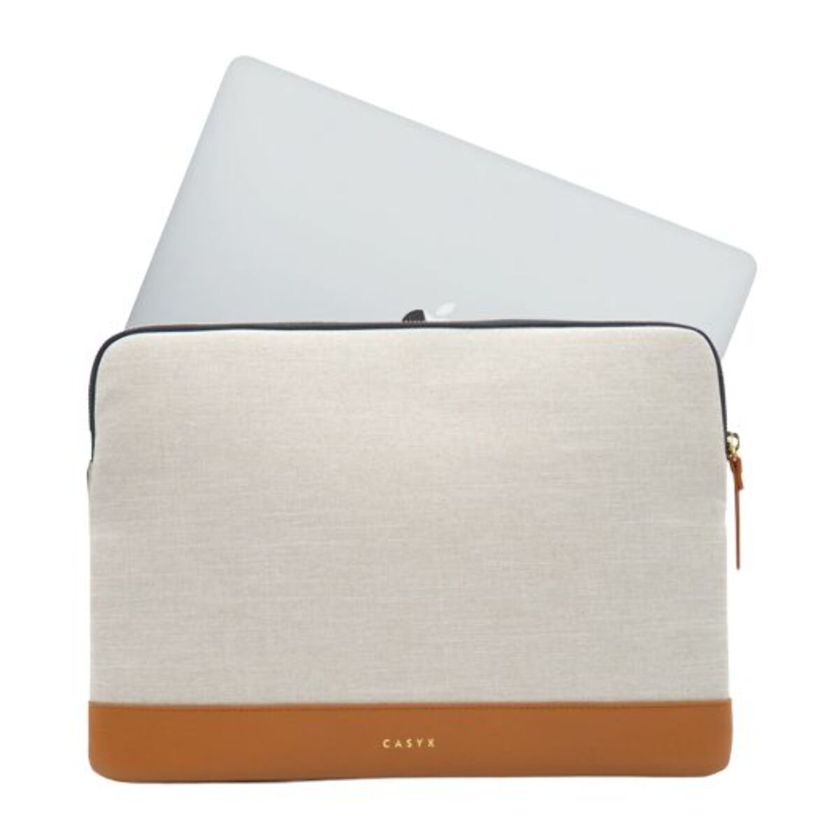 Housse CASYX Pour PC ou Macbook 15'' Gris/Beige