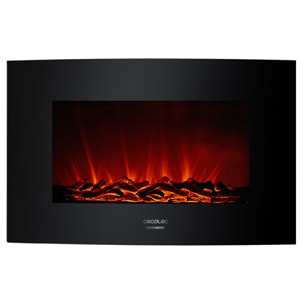 Cecotec Chimenea Eléctrica Ready Warm 3500 Curved Flames. 2000 W Tamaño 35" 2 Ni