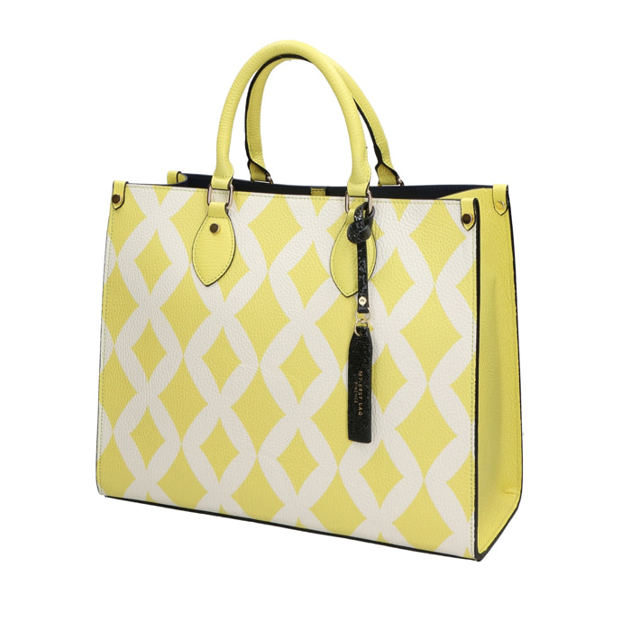 Borsa a mano da donna - Modello False - Vera pelle - 35.0 x 29.0 x 15.0 cm