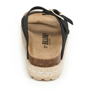 SANDALO CON ZEPPA BILLOWY NERO