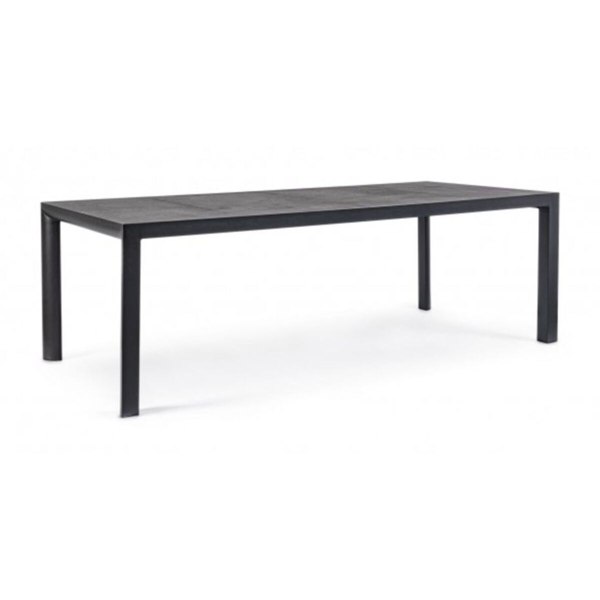 Tavolo fisso MASON in ceramica e struttura in alluminio antracite 220x100 cm
