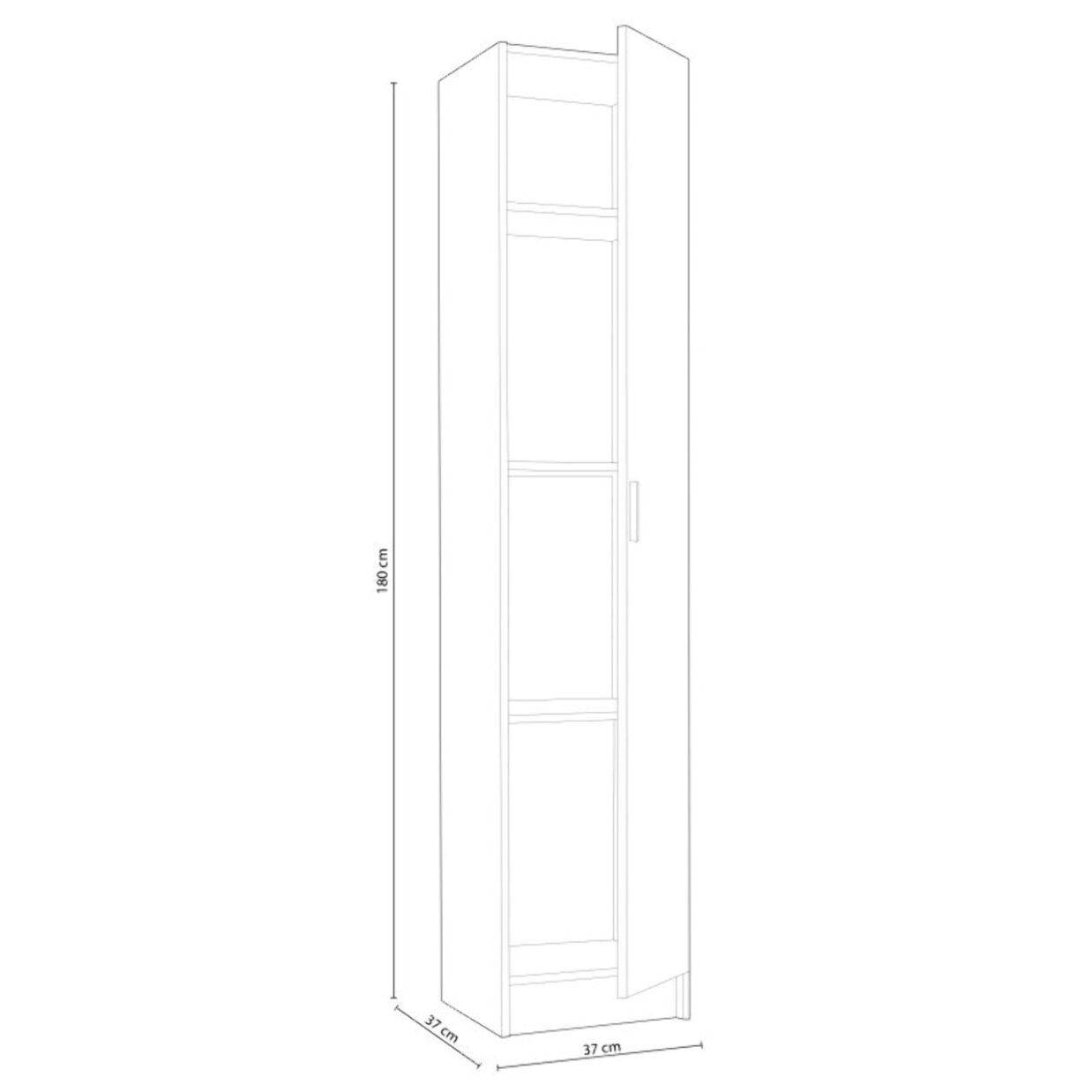 Armario Multi Useful 37 1 Puerta Roble