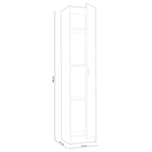 Armario Multi Useful 37 1 Puerta Roble
