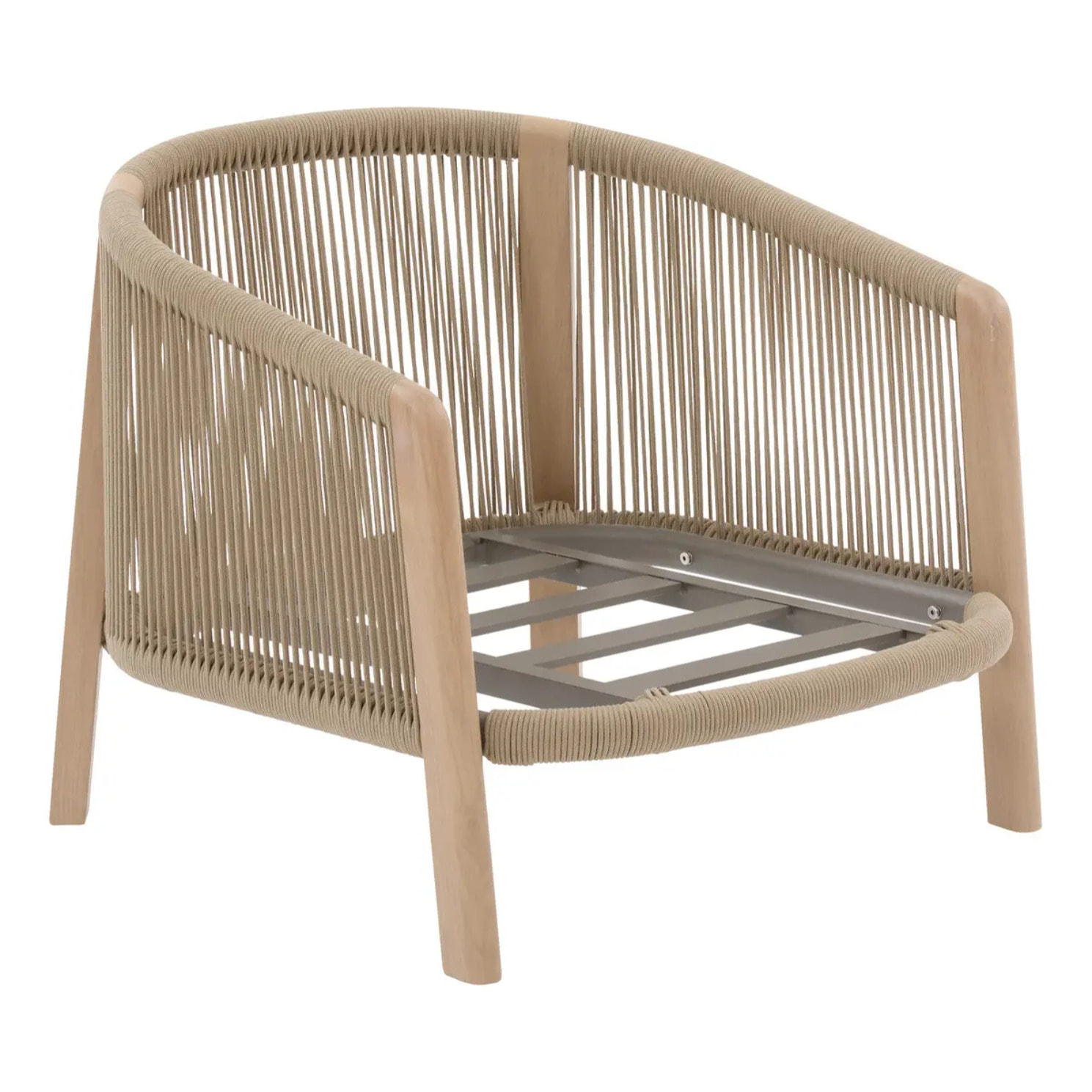 Fauteuil de salon de jardin Nelora beige